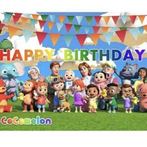 Cocomelon Large Banner Backdrop Party Decoration Party Supplies 210cm * 125c