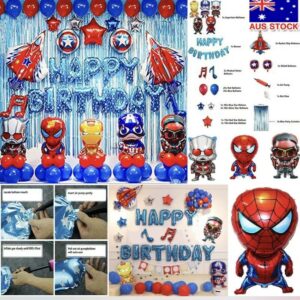 Express Postage Avengers Spiderman Party Supplies Birthday Balloons Decorations