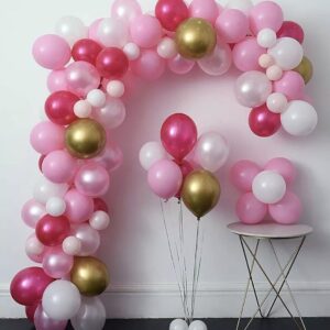 Pink Balloon Arch Garland Kit Baby Shower Wedding Birthday Balloons Party Decor