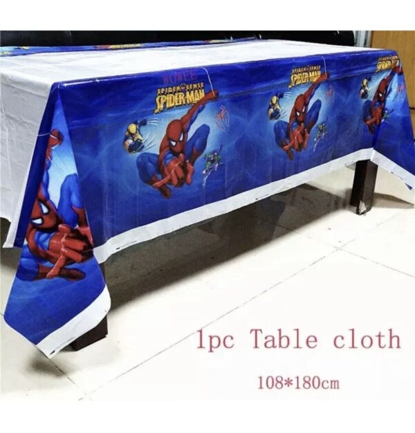 Spider-Man Superhero Tablecloth Birthday Party Decoratio