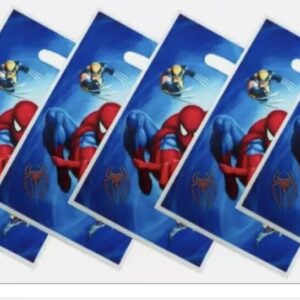 10 Spider-man Party Gift Bags Loot Bags For Birthday Candy Party Bag
