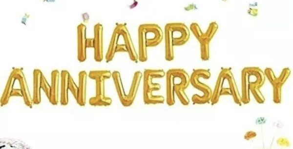 6inch Happy Anniversary Letter Foil Balloons Party Supplies Decorations