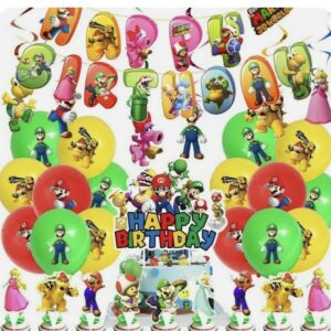 Super Mario Birthday Supplies Balloons Party Decoration Supplies Set Aus Stock